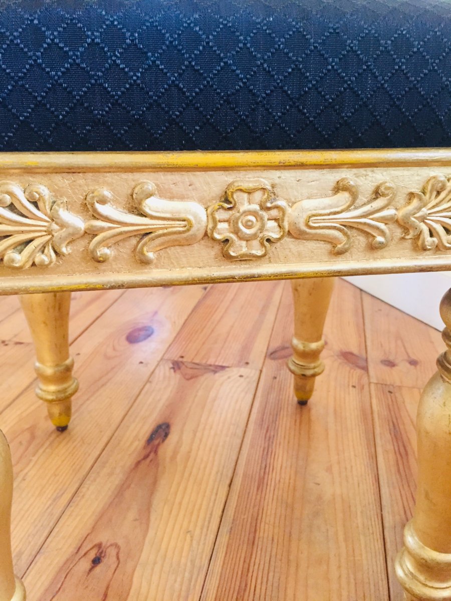 Tabouret D’époque Empire/restauration Estampillé Jeanselme -photo-1