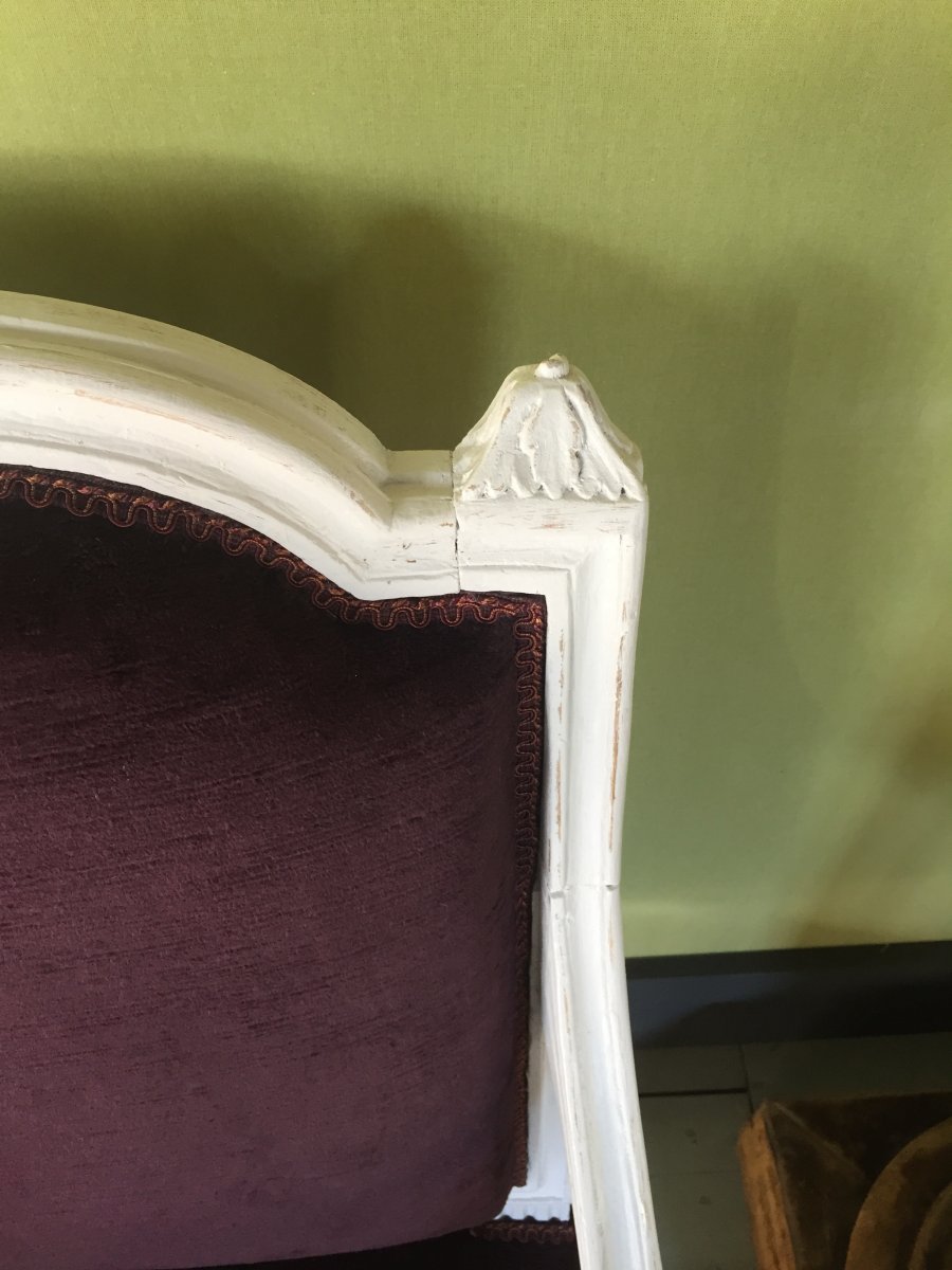 Paire De Fauteuils D’époque Louis XVI Estampillés Pluvinet -photo-1