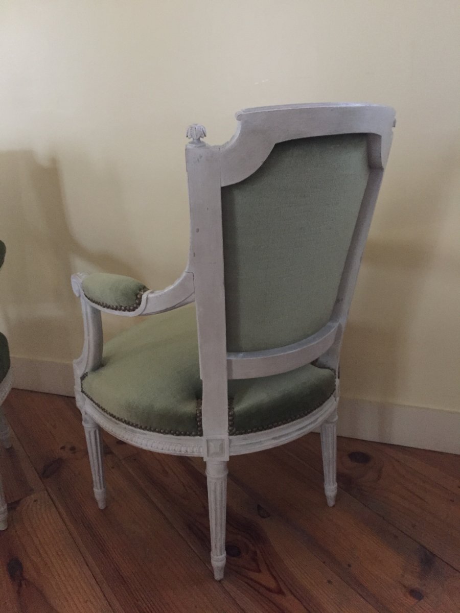 Pair Of Louis XVI Armchairs-photo-5