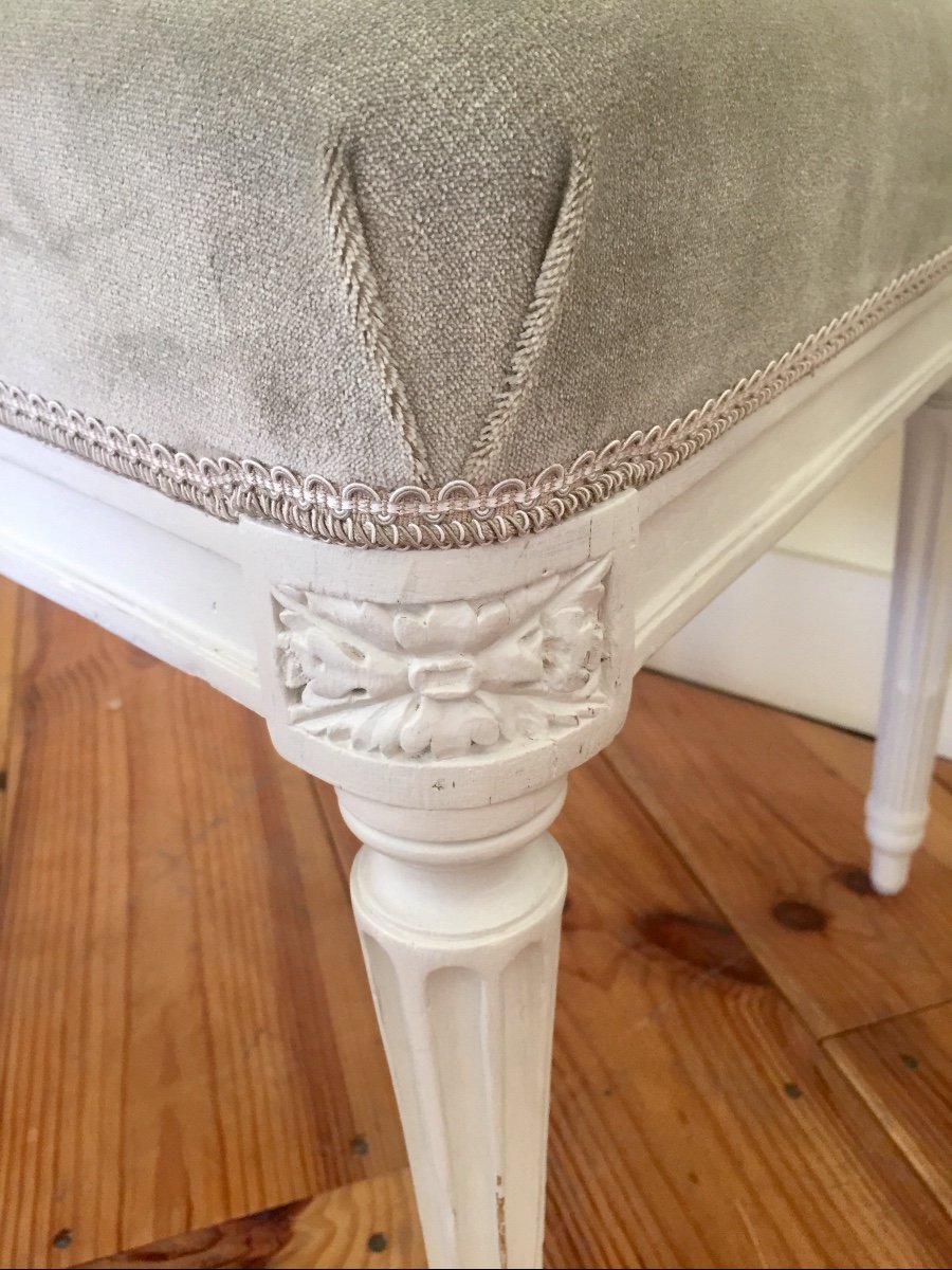 Pair Of Louis XVI Chairs Stamped Sené-photo-1