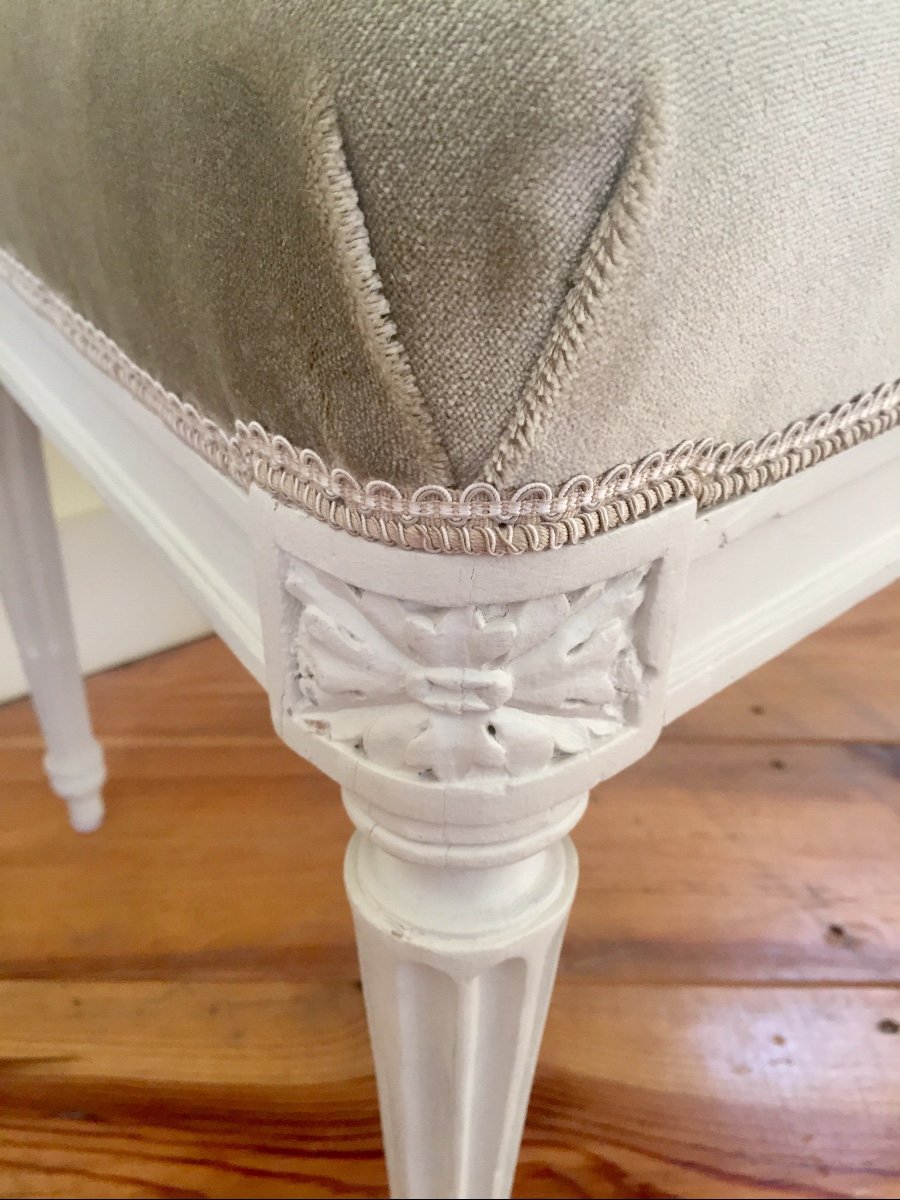 Pair Of Louis XVI Chairs Stamped Sené-photo-4