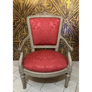 Louis XV Period Armchair With Chassis, Italian