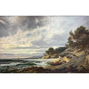 A Very Large Painting By Raphaël Ponson