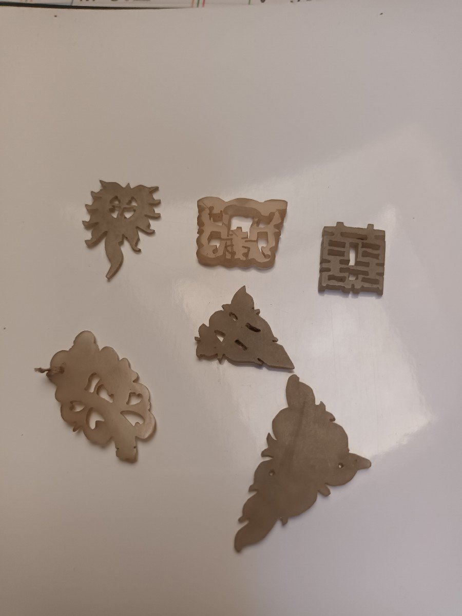 6 Small Jade Pieces China-photo-2