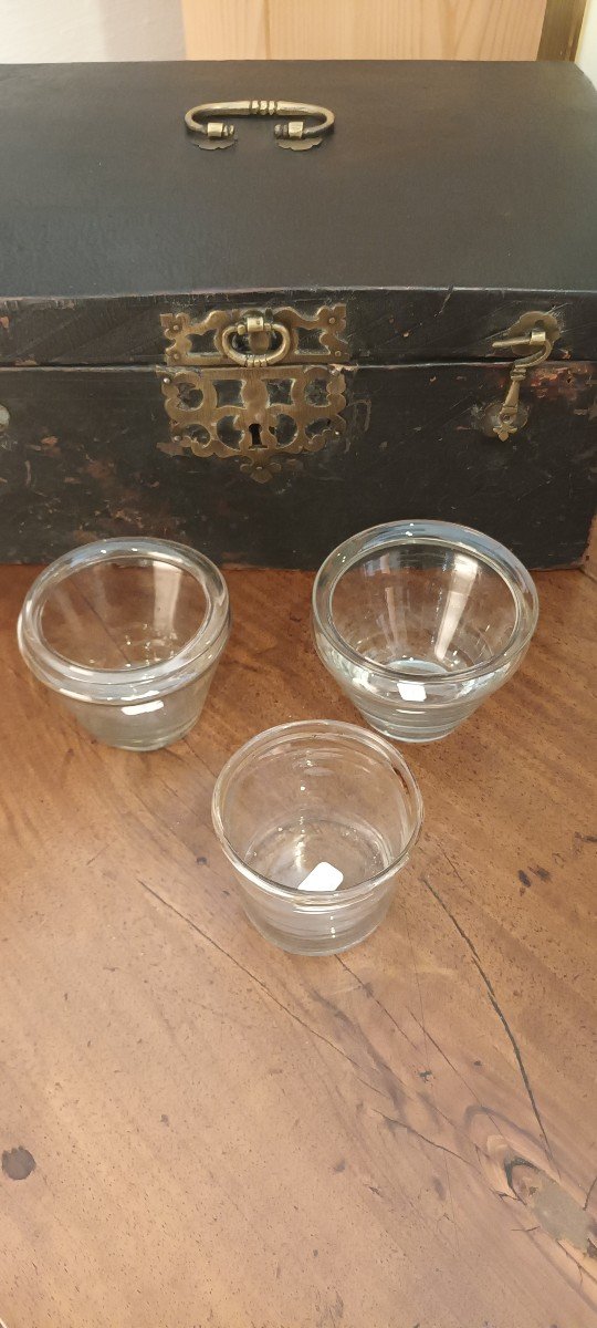 Lot Of 3 18th Century Folk Art Glassware-photo-2