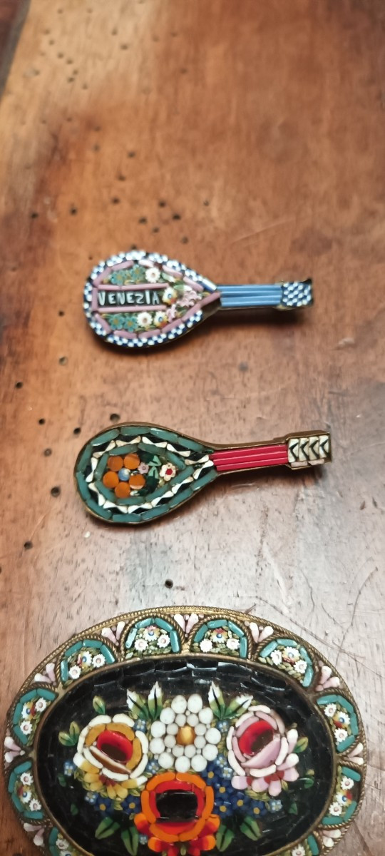 Broches en micro mosaique italie -photo-3
