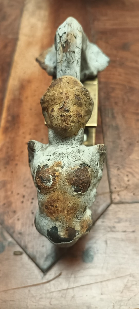 Rare Knocker Representing A Woman, Stryges-photo-3