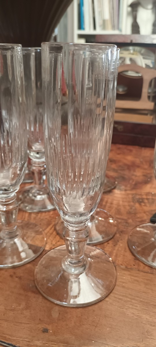 Set Of 10 Renaissance Champagne Flutes -photo-3