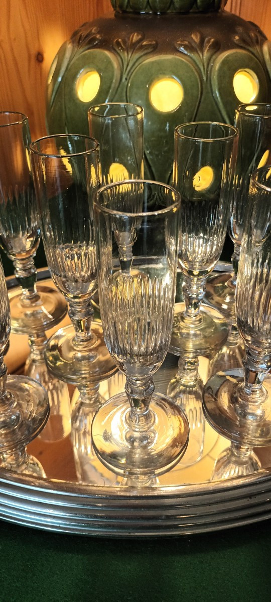 Set Of 10 Renaissance Champagne Flutes -photo-4