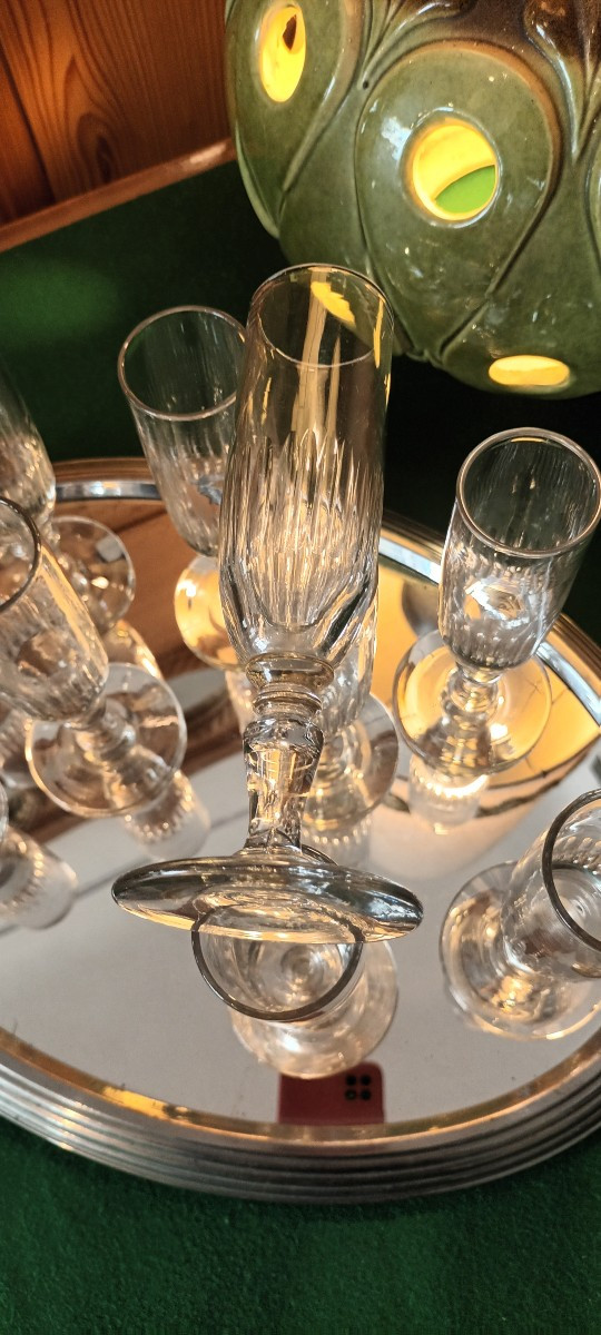 Set Of 10 Renaissance Champagne Flutes -photo-2