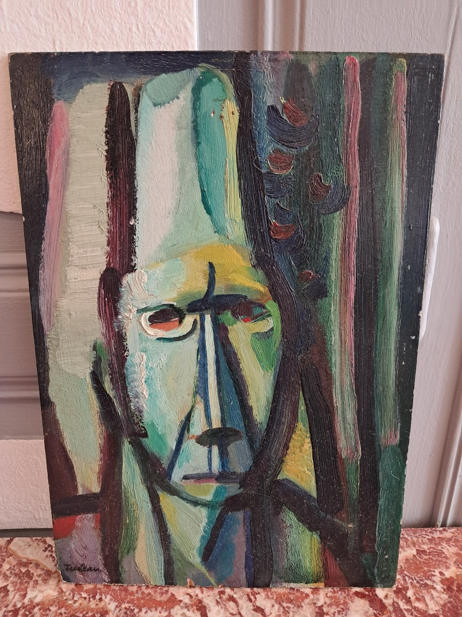 Tableau cubiste par emile tudeau