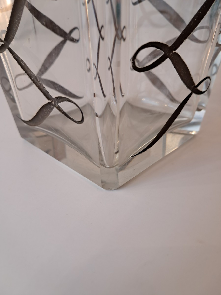 Vase en verre art déco par jean luce-photo-1