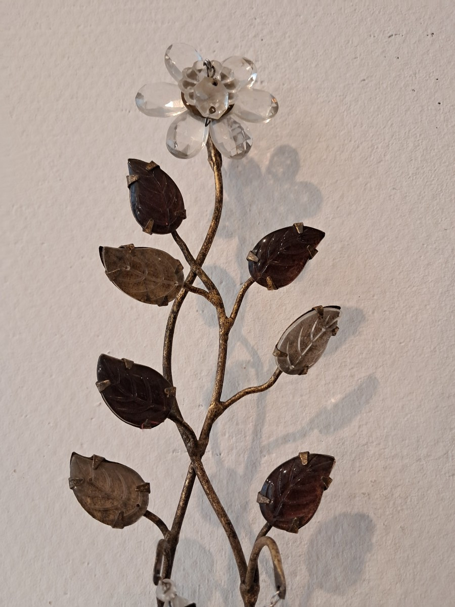 Pair Of 1950s House Ring Wall Sconces -photo-2