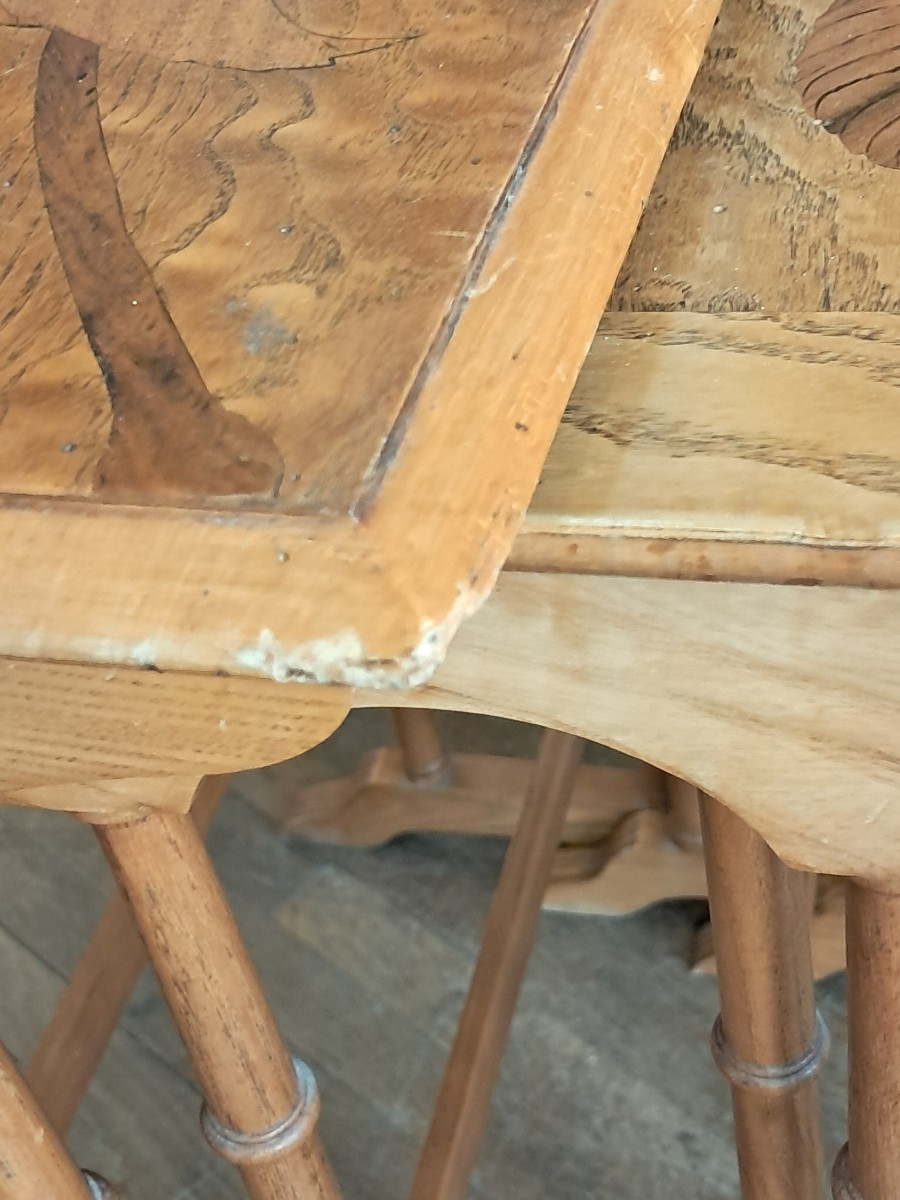 Tables gigognes à decor de marronnier-photo-1