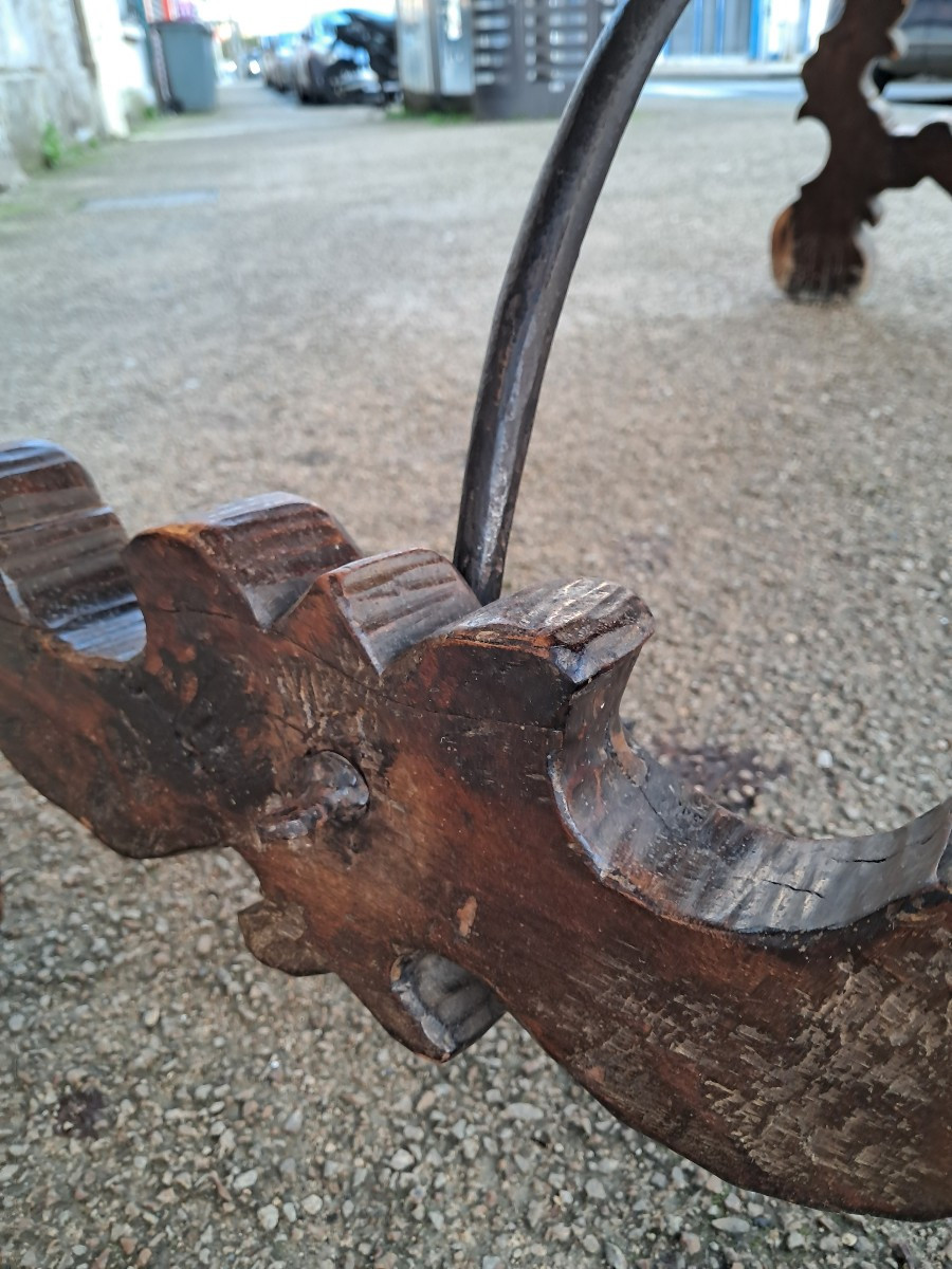 Table espagnole en noyer ancienne. -photo-3