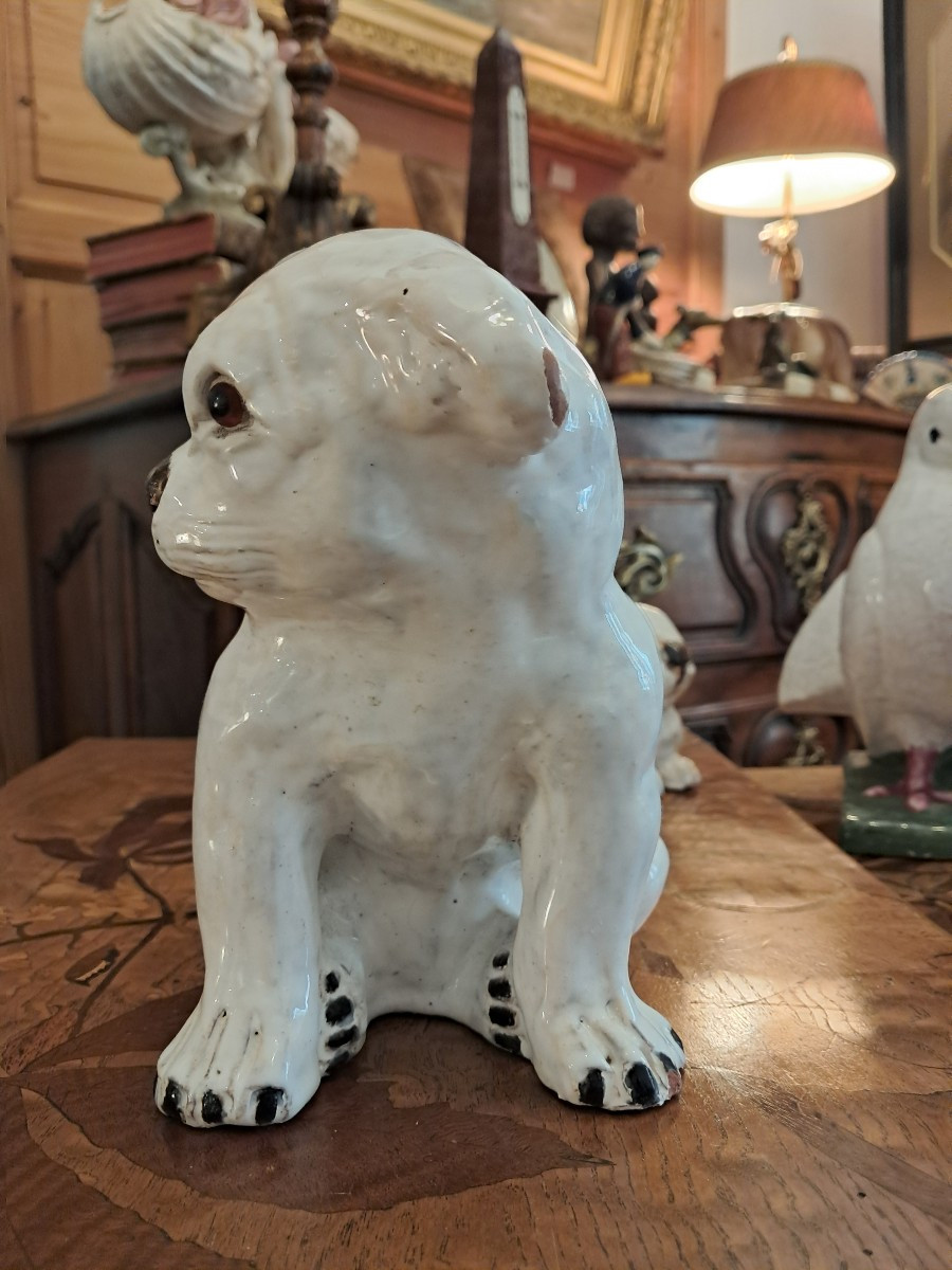 Bouledogue en faience de bavent -photo-2