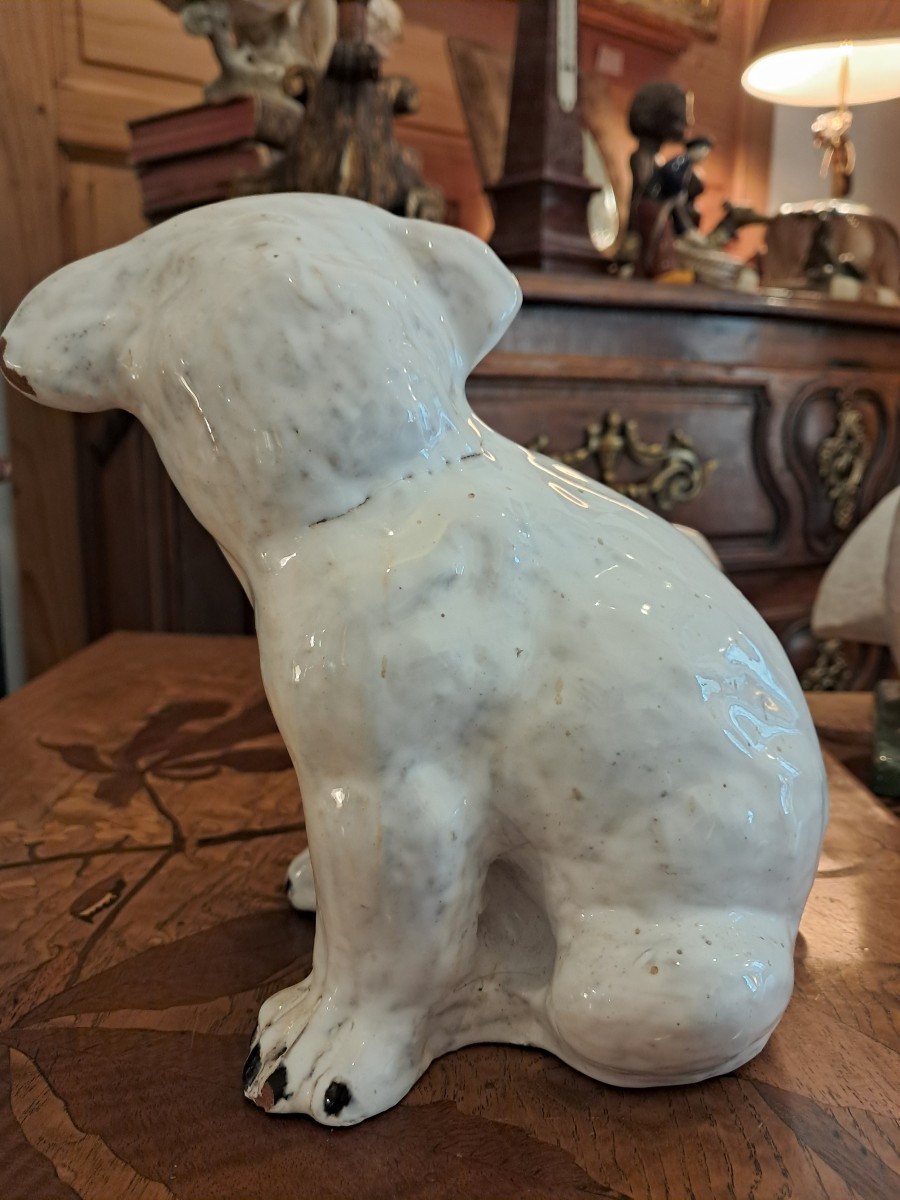 Bouledogue en faience de bavent -photo-3