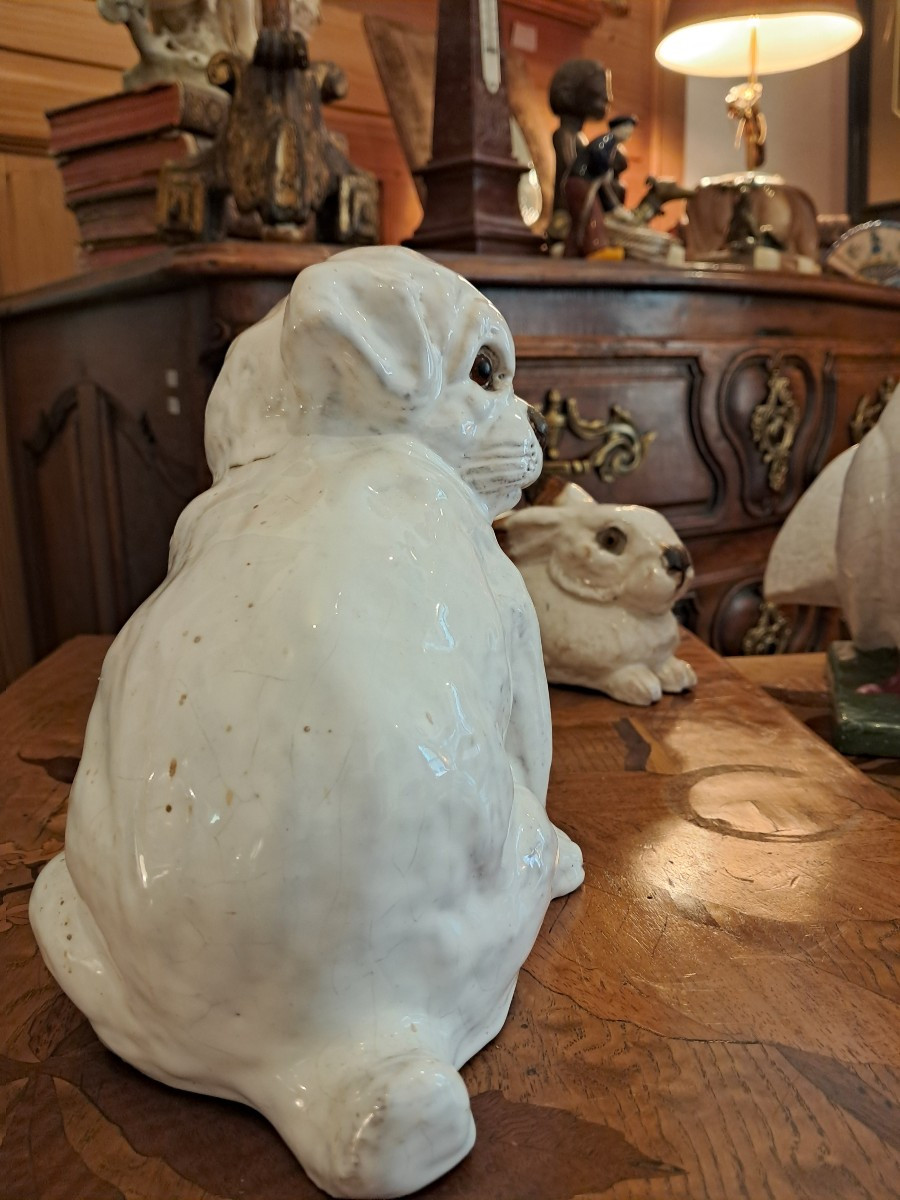 Bouledogue en faience de bavent -photo-4