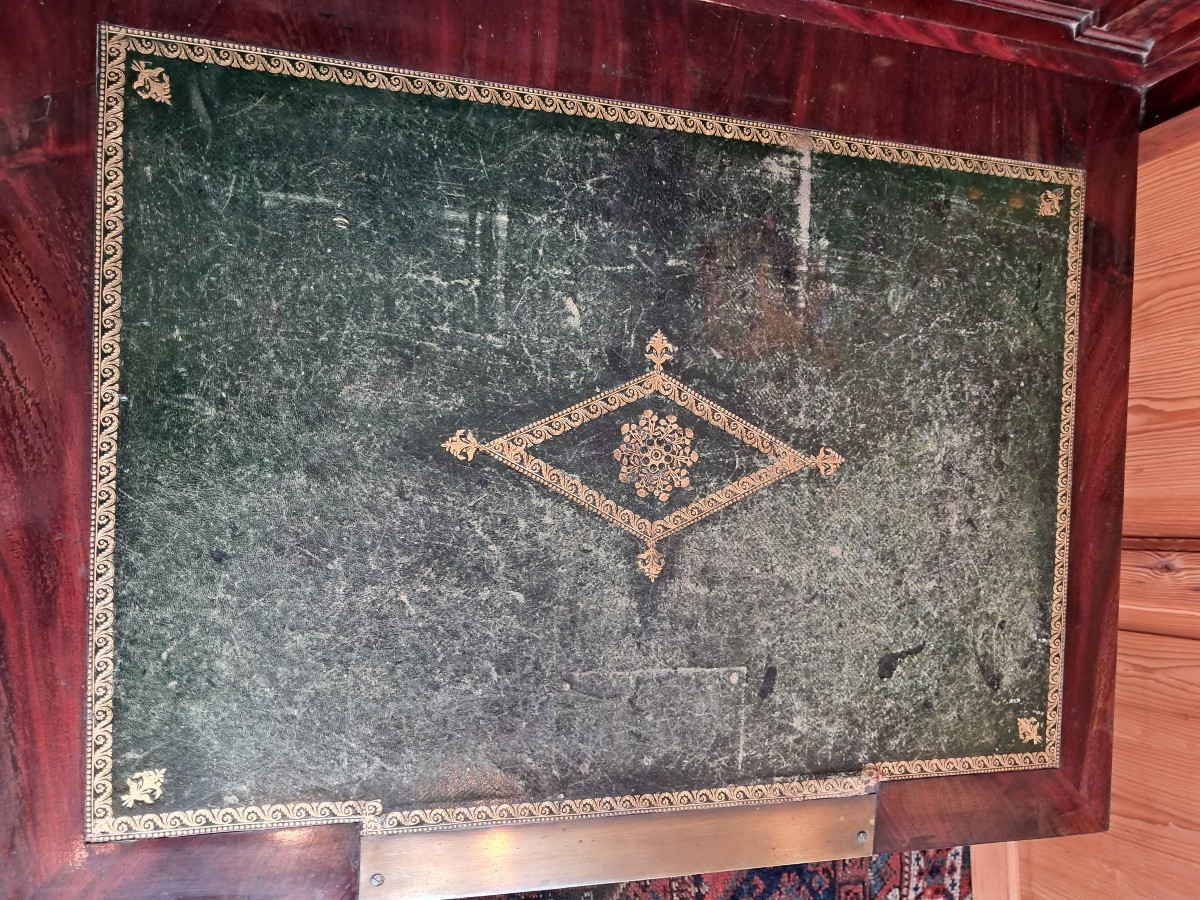 Secretaire restauration en acajou -photo-1