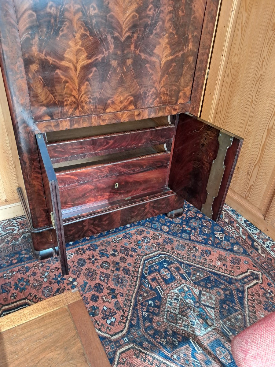 Secretaire restauration en acajou -photo-6