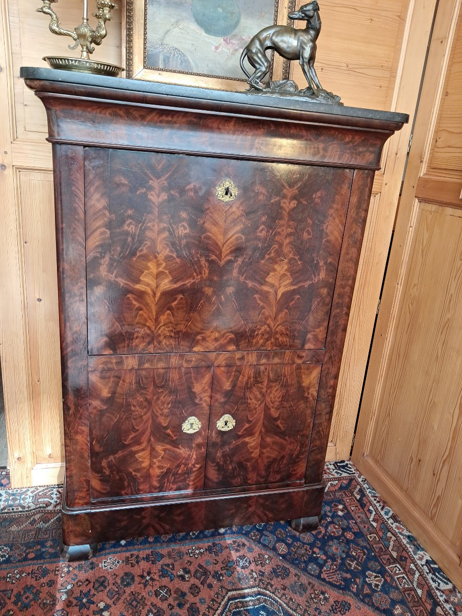 Secretaire restauration en acajou 