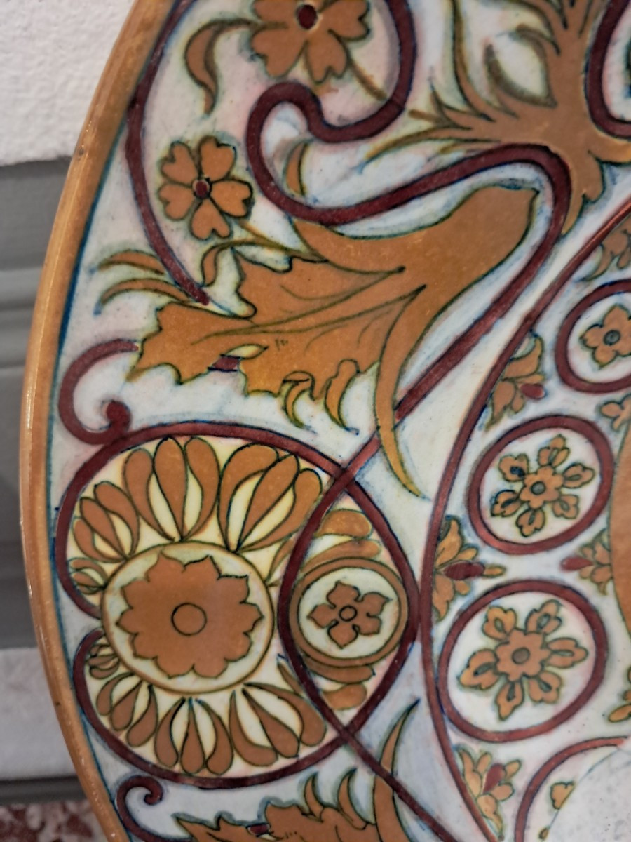 Pair Of Large Earthenware Platters -photo-3