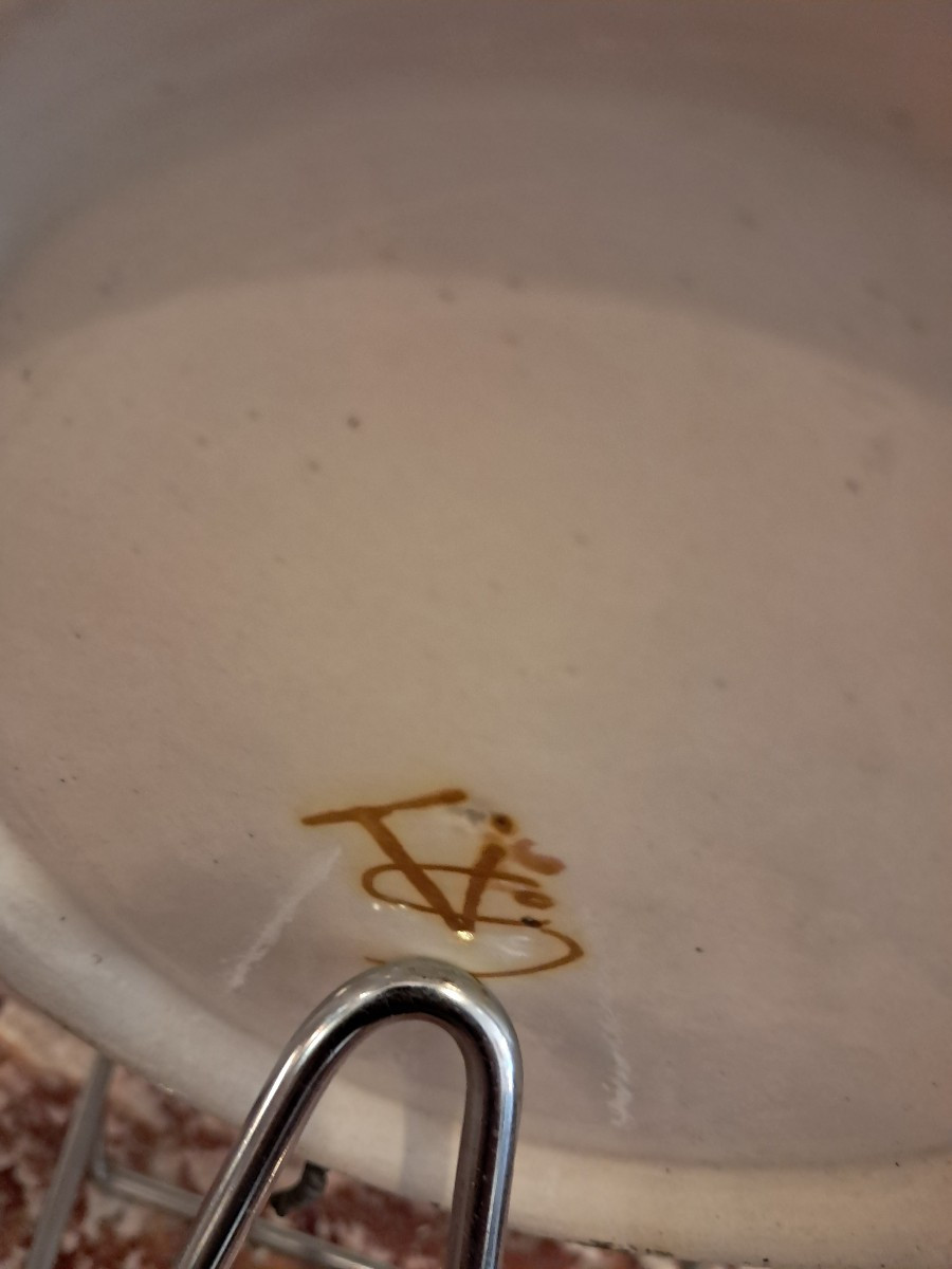 Pair Of Large Earthenware Platters -photo-5