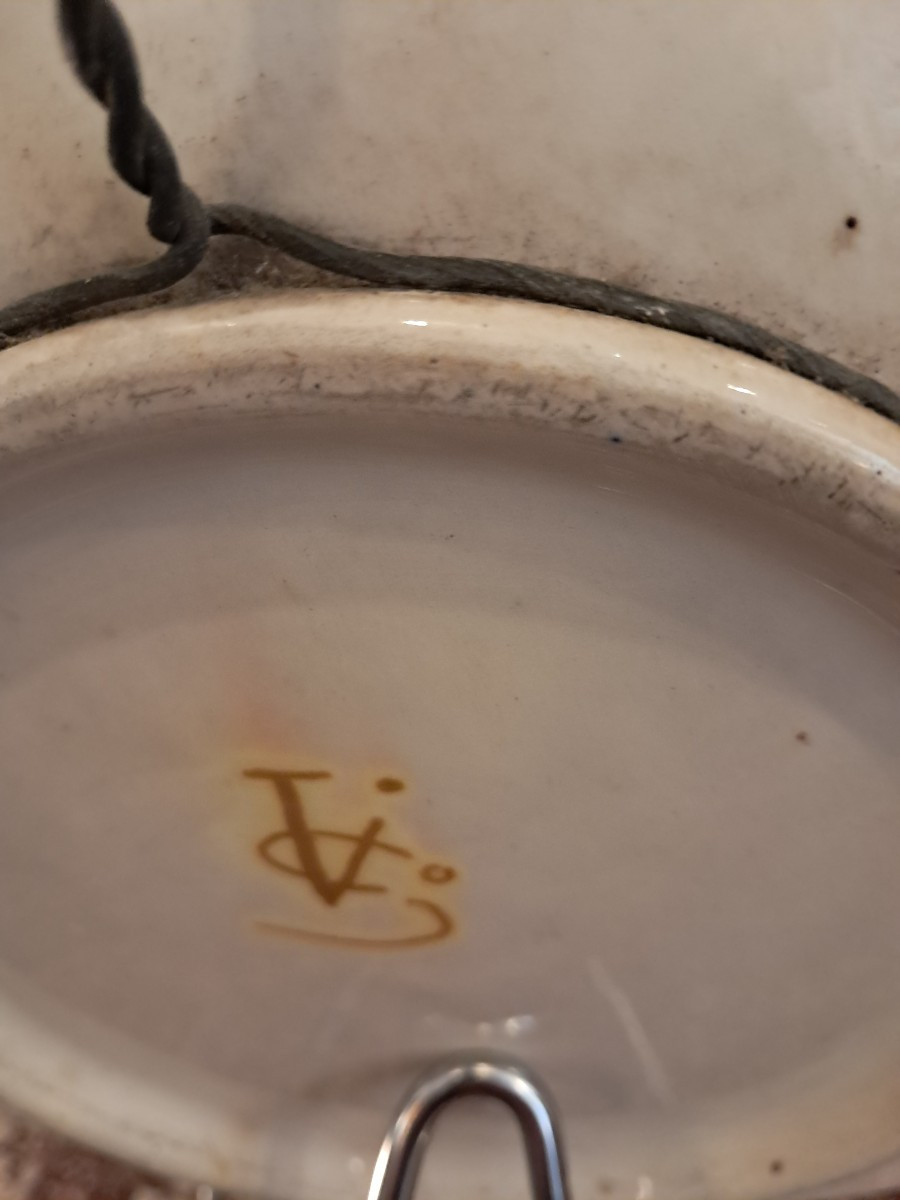 Pair Of Large Earthenware Platters -photo-6