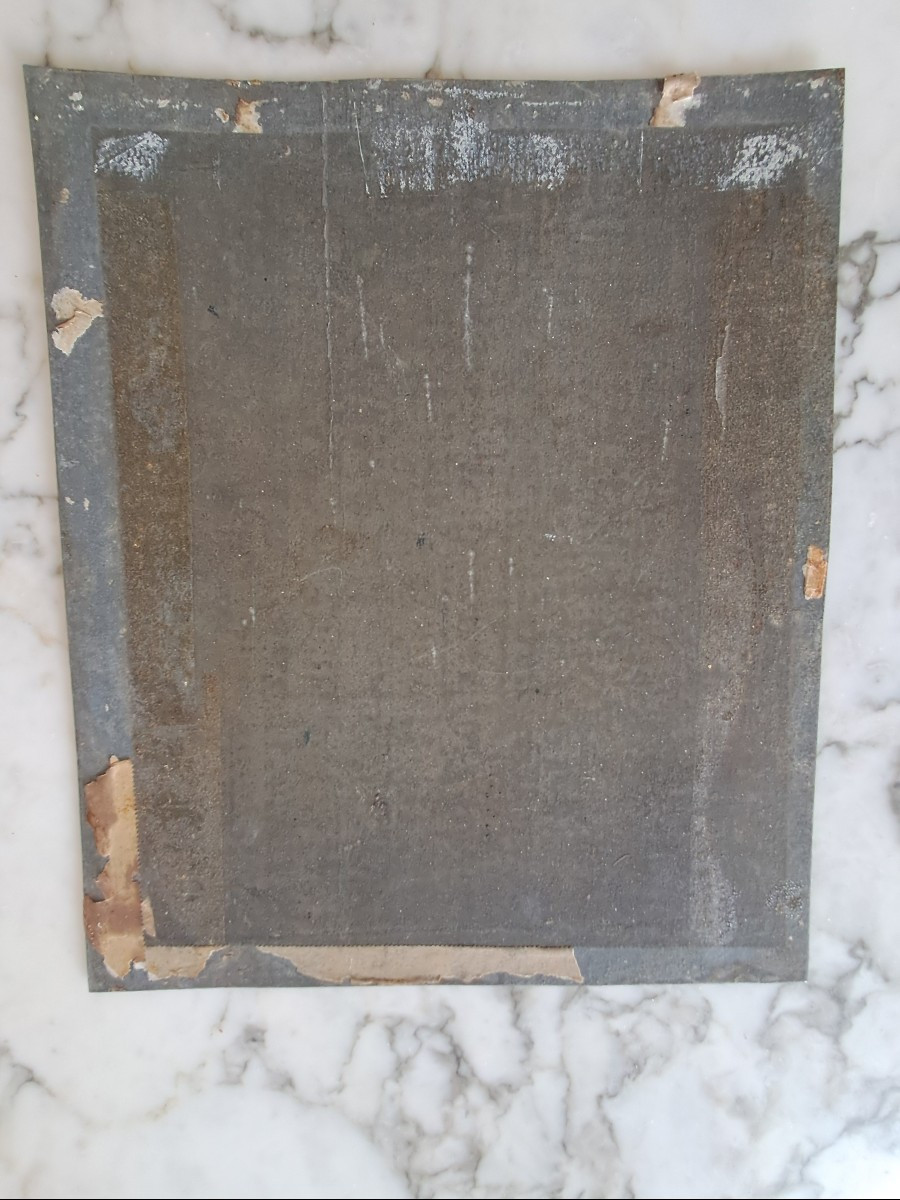 Portrait début 19 ème sur zinc-photo-3