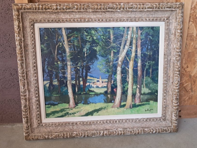 Large Painting By Gaston Balande