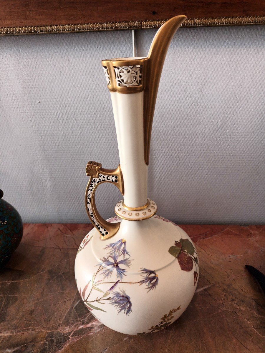 Porcelaine Anglaise Royal Worcester Art Nouveau-photo-2