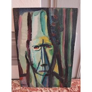 Cubist Painting By Emile Tudeau