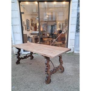 Antique Spanish Walnut Table. 