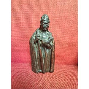 18th-century Wooden Religious Pilgrim Statue