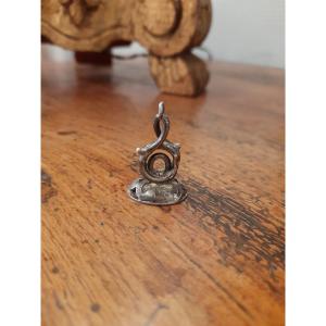 Fleur De Lys Silver Stamp Seal