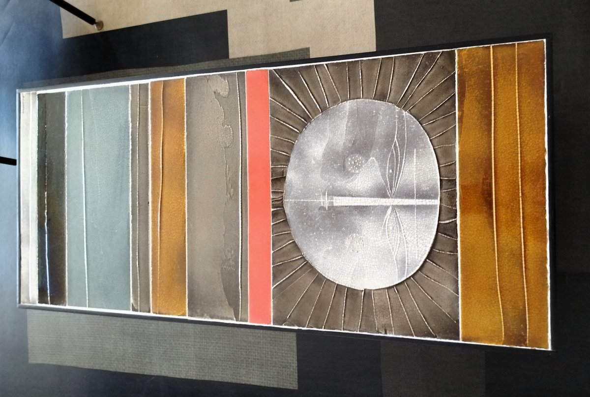 "soleil" Ceramic Coffee Table By Roger Capron, Pm, 20th Century-photo-4