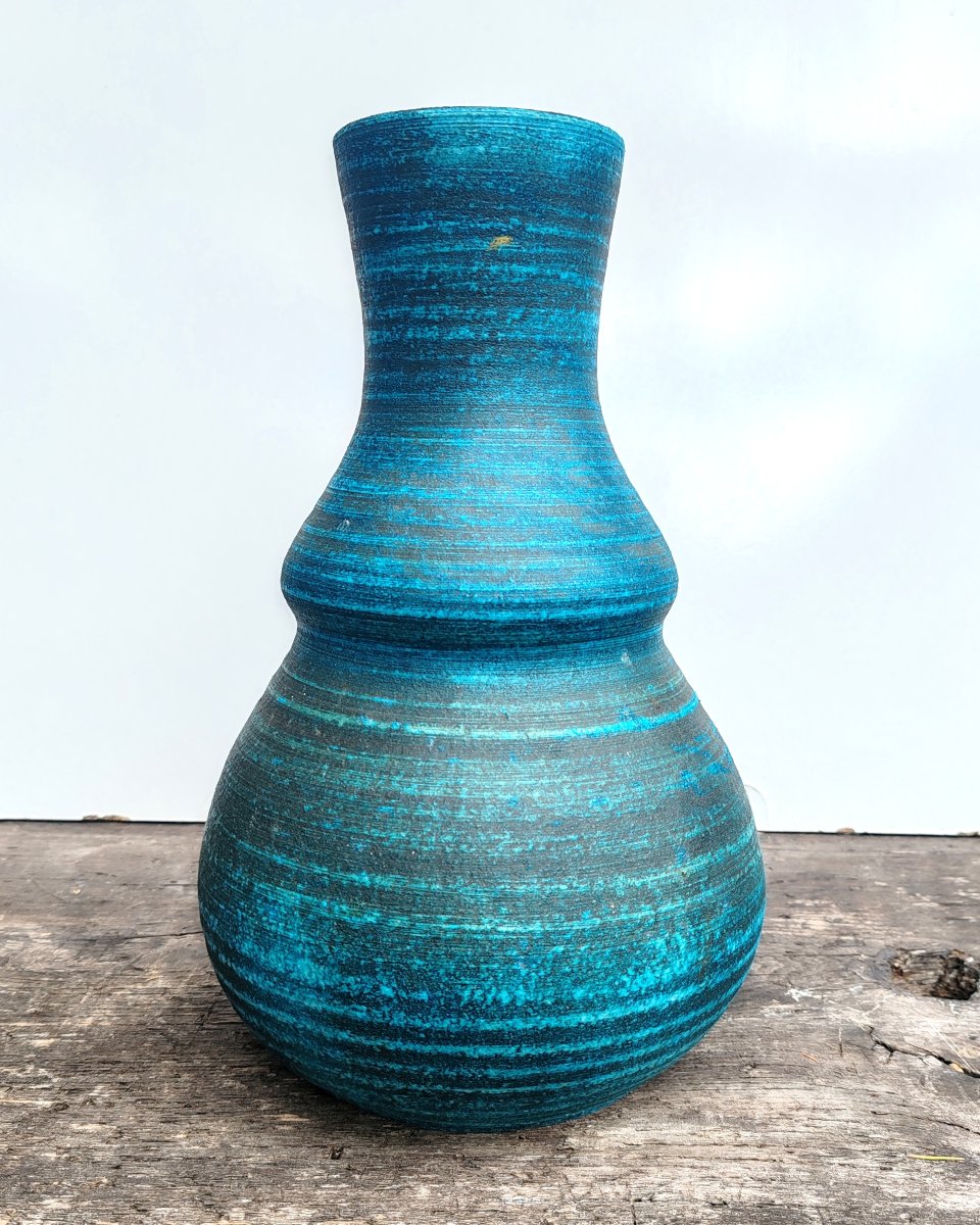 Potiers d’Accolay Grand vase en grés émaillé Série Gauloise Vintage 60-photo-2