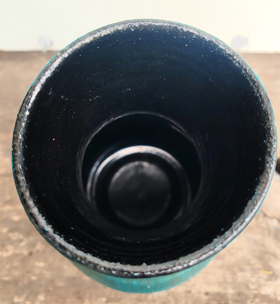 Potiers d’Accolay Grand vase en grés émaillé Série Gauloise Vintage 60-photo-3