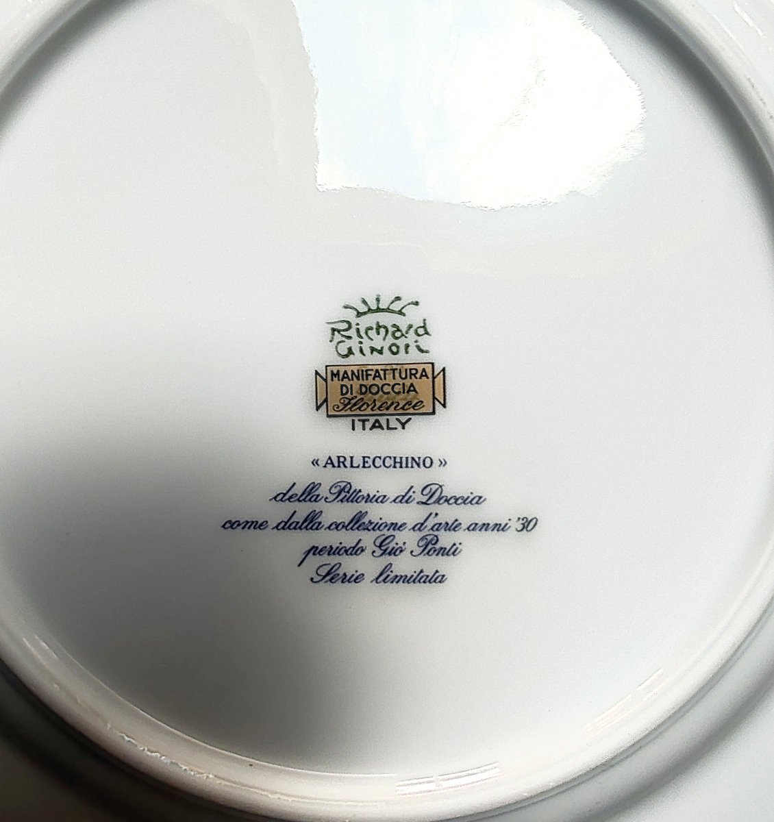 Richard Ginori Set Of 16 “arlecchino” Porcelain Plates Designed By Gio Ponti, 20th Century-photo-5
