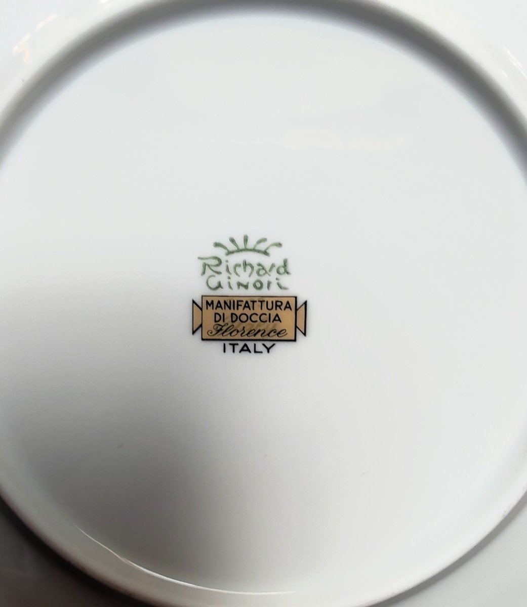 Richard Ginori Set Of 16 “arlecchino” Porcelain Plates Designed By Gio Ponti, 20th Century-photo-7