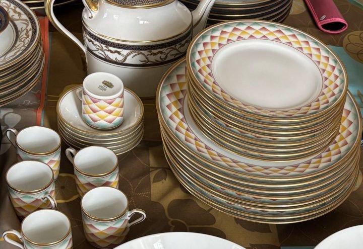Richard Ginori Set Of 16 “arlecchino” Porcelain Plates Designed By Gio Ponti, 20th Century-photo-1