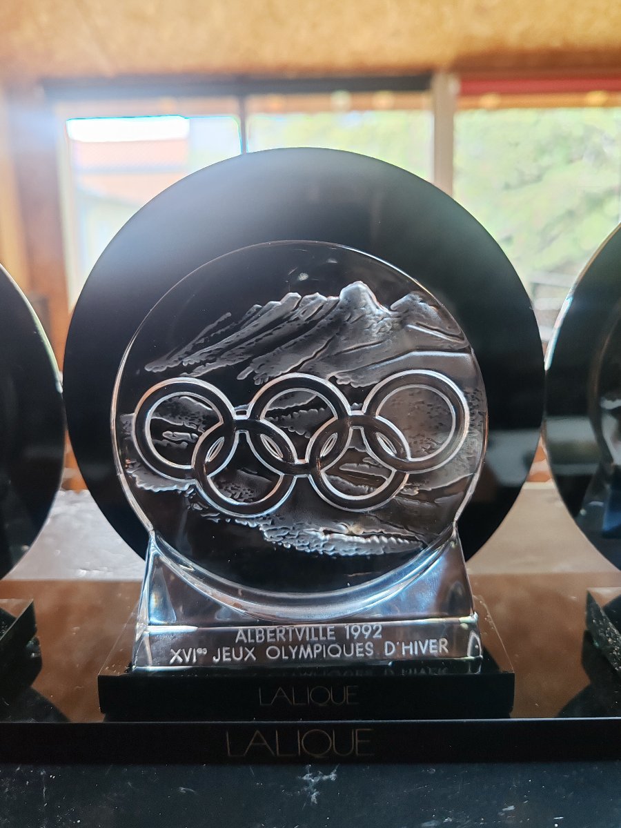 Lalique Medallion, 1992 Albertville Olympics-photo-2
