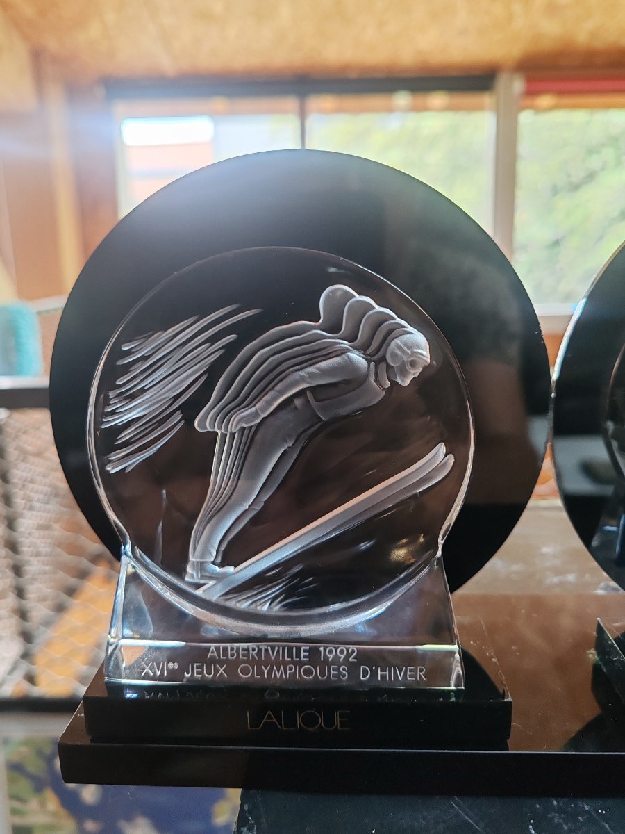 Lalique Medallion, 1992 Albertville Olympics-photo-3