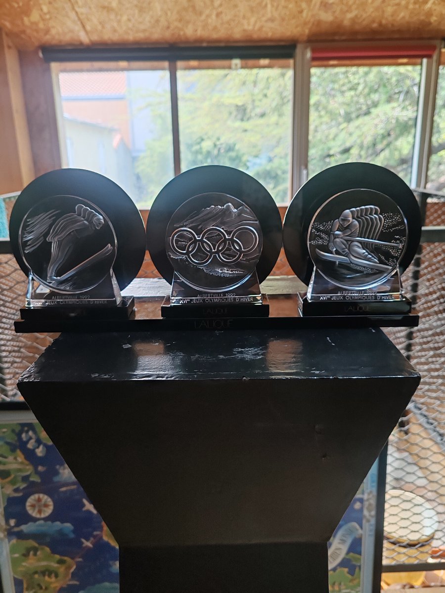 Lalique Medallion, 1992 Albertville Olympics-photo-3