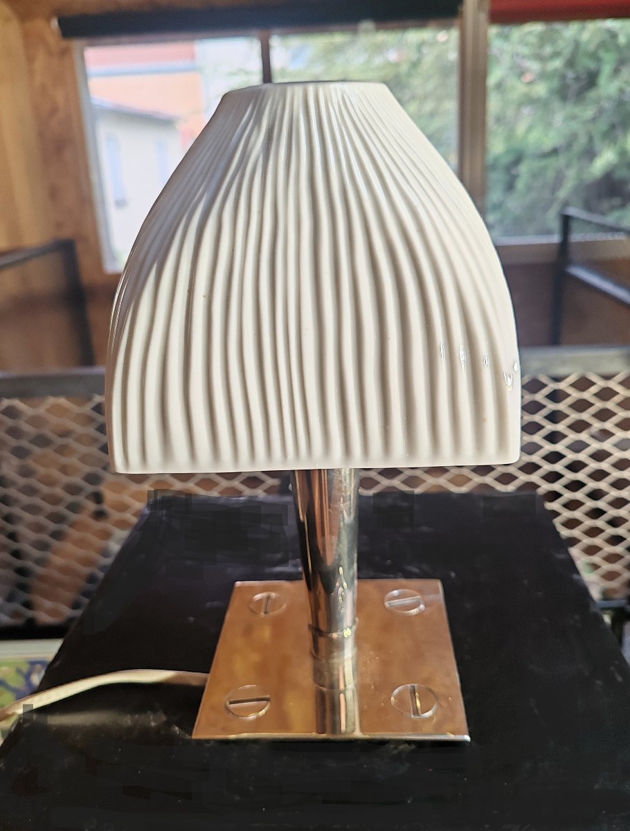 Vintage Table Lamp From The French Silversmithing House Ercuis, Circa 1970