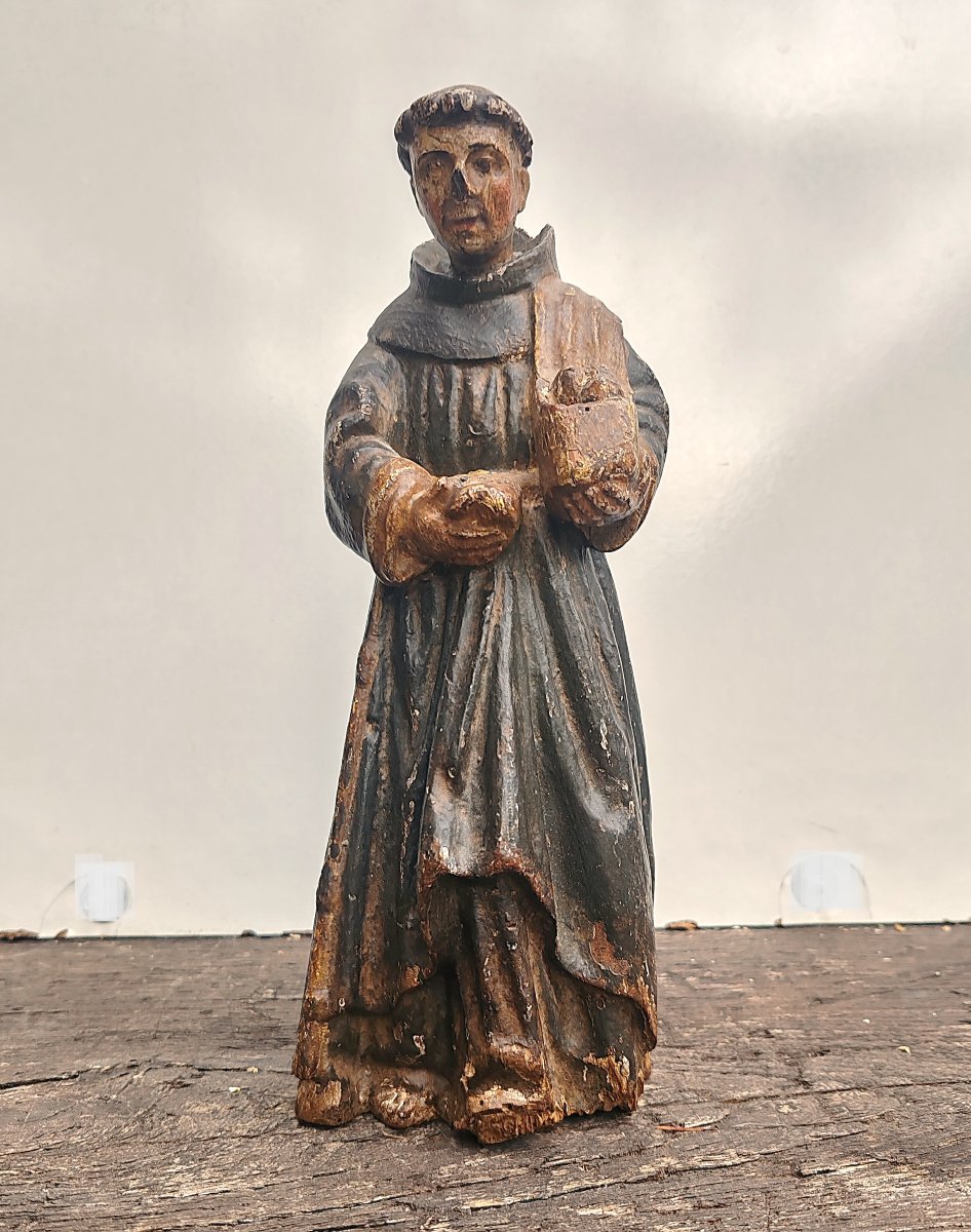 STATUETTE BOIS RELIGIEUSE ANCIENNE