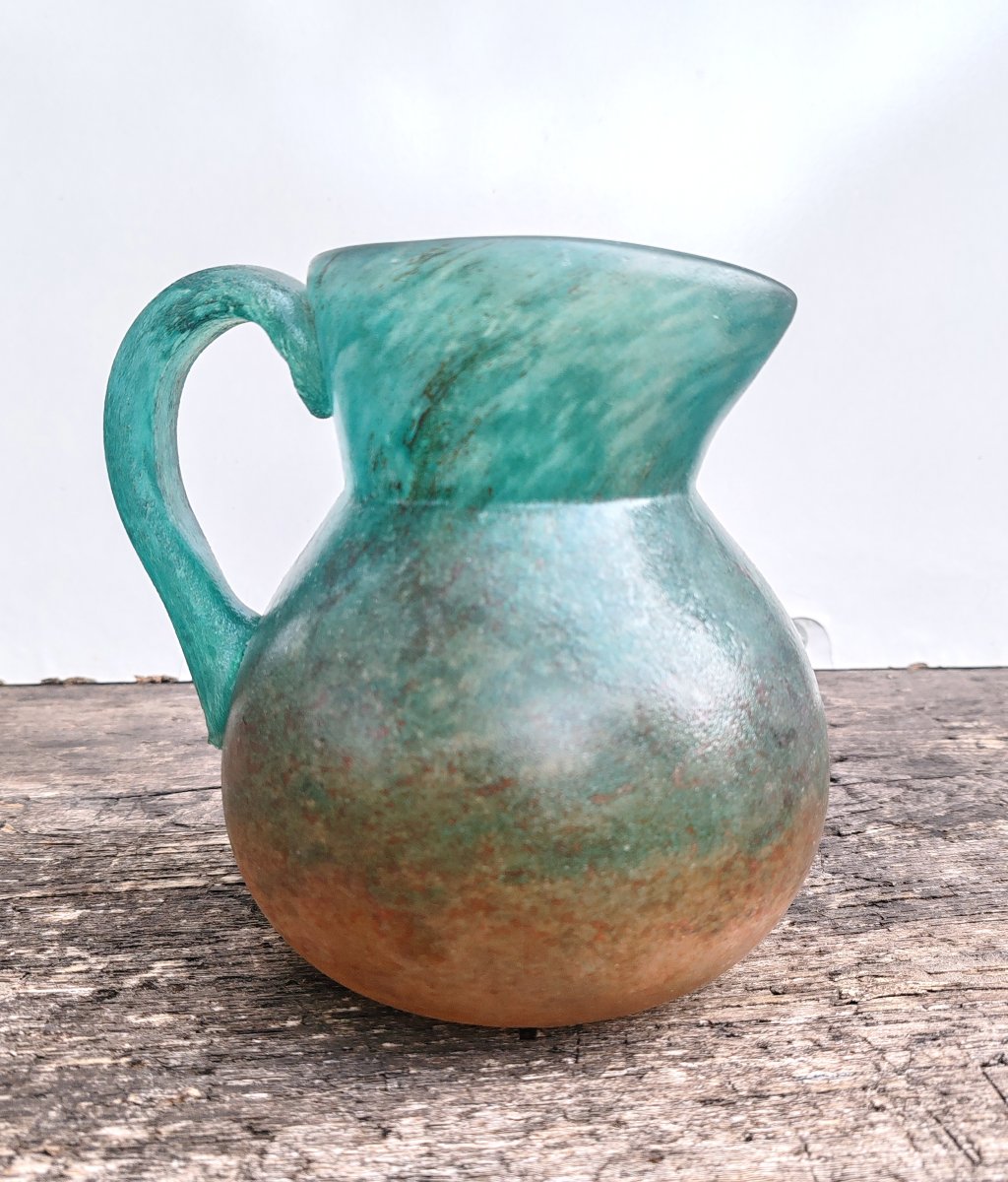 Georges De Feure (1868–1943), Marbled Glass Pitcher, Circa 1910–1920