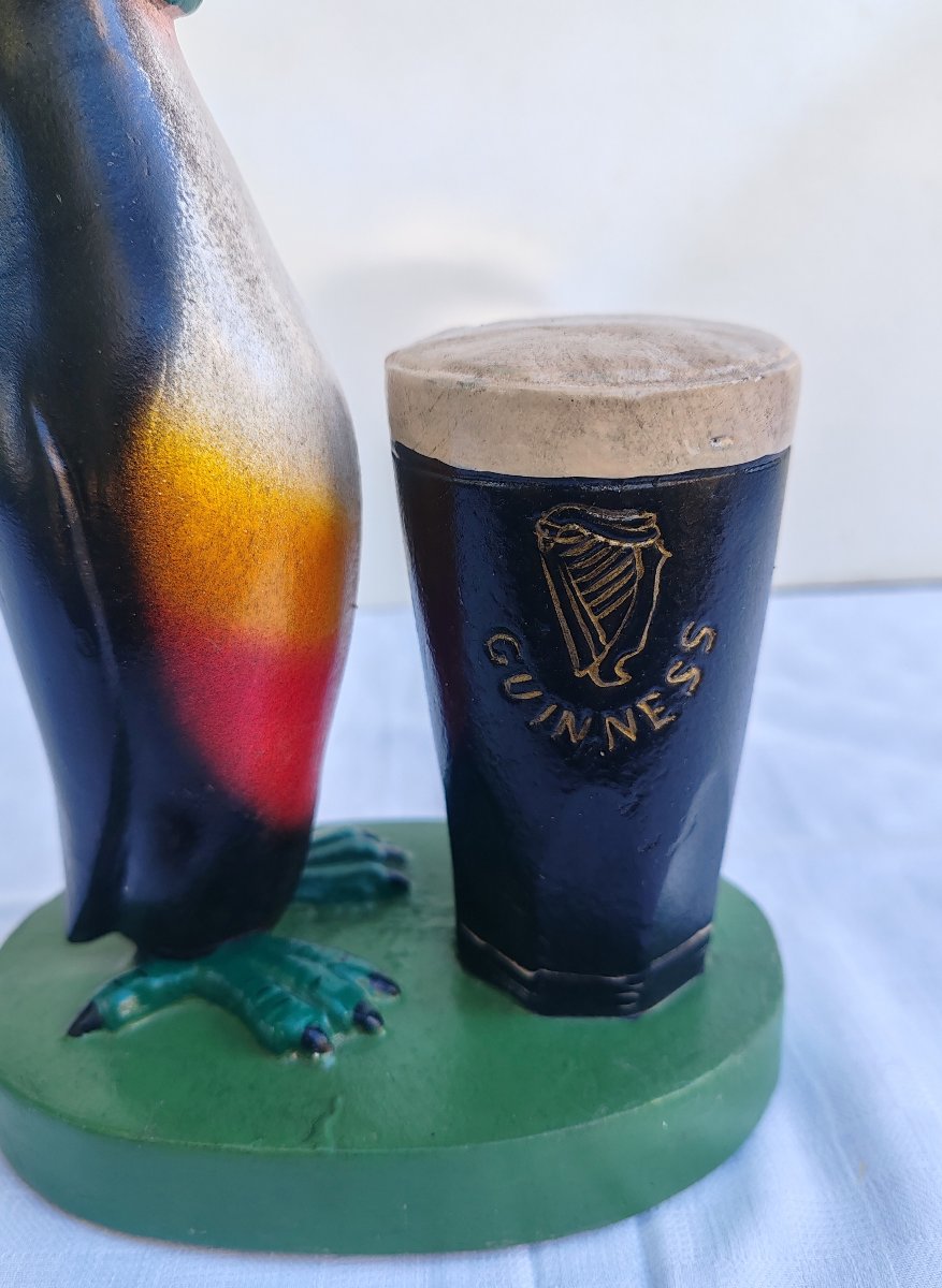 Vintage Guinness Toucan Plaster Advertising Figurine (novita Model), Circa 1950-photo-2