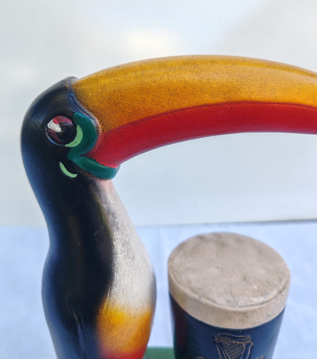 Vintage Guinness Toucan Plaster Advertising Figurine (novita Model), Circa 1950-photo-5