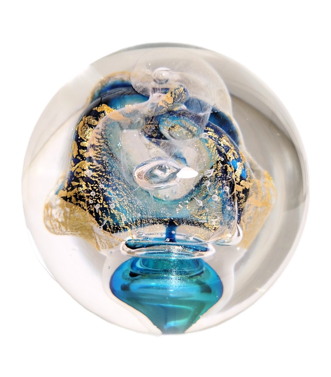 Robert Pierini (1950) Sulfure / Magnum Blown Glass Paperweight, 1994